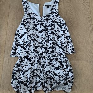 Banana Republic romper black and white